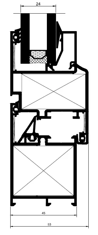 AD 45 izolyasiya edilməmiş dülgərlik sistemi